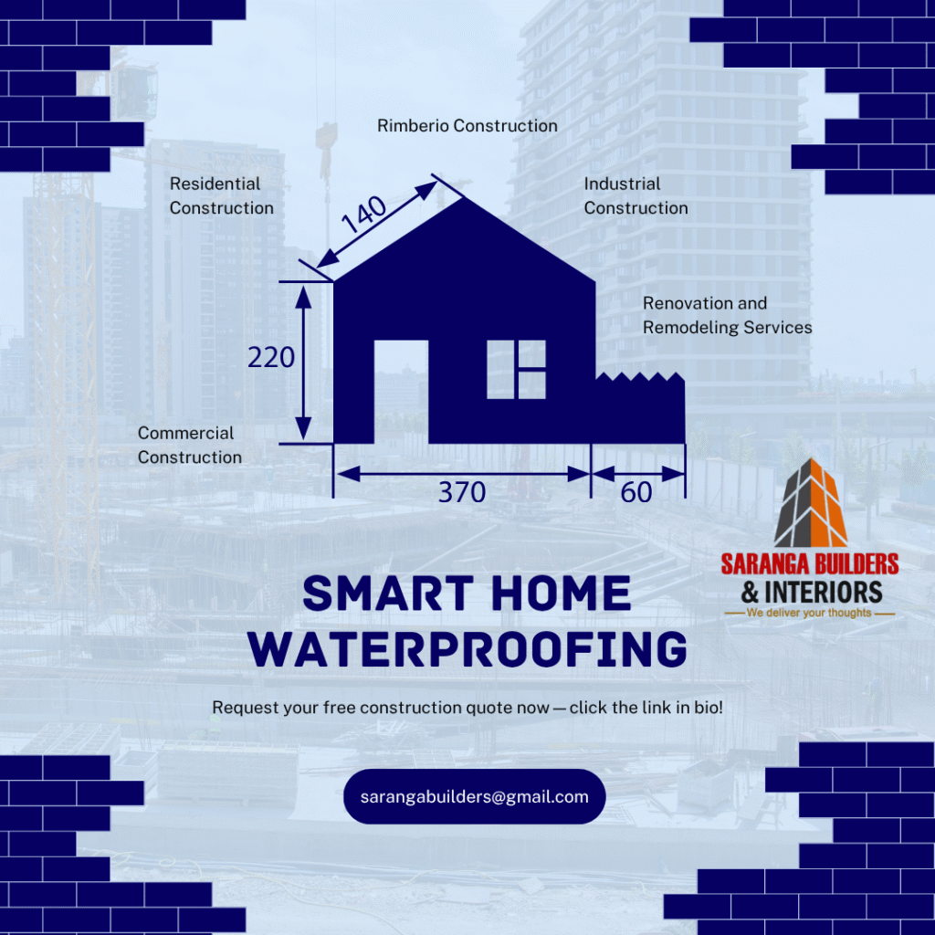 Blue Modern Construction Company Promotion Instagram Post